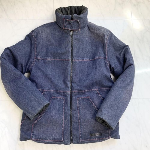 Piumino Fendi reversibile denim blu navy Zucca