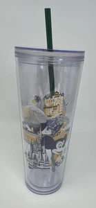 Bicchiere tazza Walt Disney World Parks 50° anniversario Vault retrò Starbucks 24 oz - Foto 1 di 8