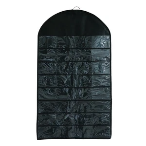  Organizador de Joyería Colgante Doble Cara 32 Bolsillos y Gancho de Cinta Bolsa de Almacenamiento - Imagen 1 de 12