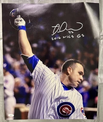 MIGUEL MONTERO SIGNED 16X20 PHOTO “2016 NLCS GS” INSC WS CUBS - JSA COA - Image 1 of 2