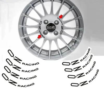oz racing 8x Aufkleber Superturismo für Felgenstern black gebogen in schwarz - Bild 1 von 3