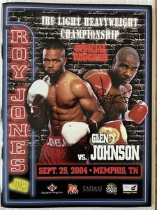 Roy Jones Jr vs Glen Johnson Boxing Program (2004) Memphis, Tennessee - Picture 1 of 1