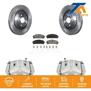 Front Brake Caliper Rotor And Ceramic Pad Kit For Toyota Sienna Highlander Lexus - Picture 1 of 1