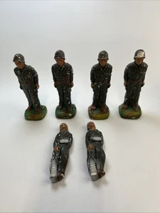 Juego De 2 Soldados De Colección 1950 J H Miller Tiza Guerra De Corea Llevando Herido - Imagen 1 de 7
