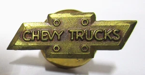 Vintage  Gold Tone - CHEVY TRUCKS - Hat or Lapel Pin - Accessory - New Old Stock - Picture 1 of 1