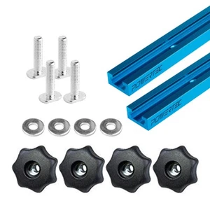 71811 24" Doublecut Profile Ttrack And Ttrack Knob Kit W/ 7star 5/16 Threaded Kn - Picture 1 of 9