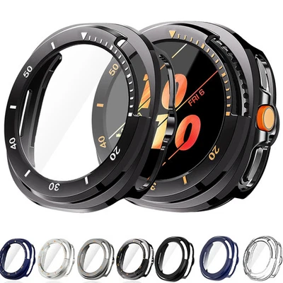 For Samsung Galaxy Watch 8 Classic PC Case Full Protector Screen Glass Cover