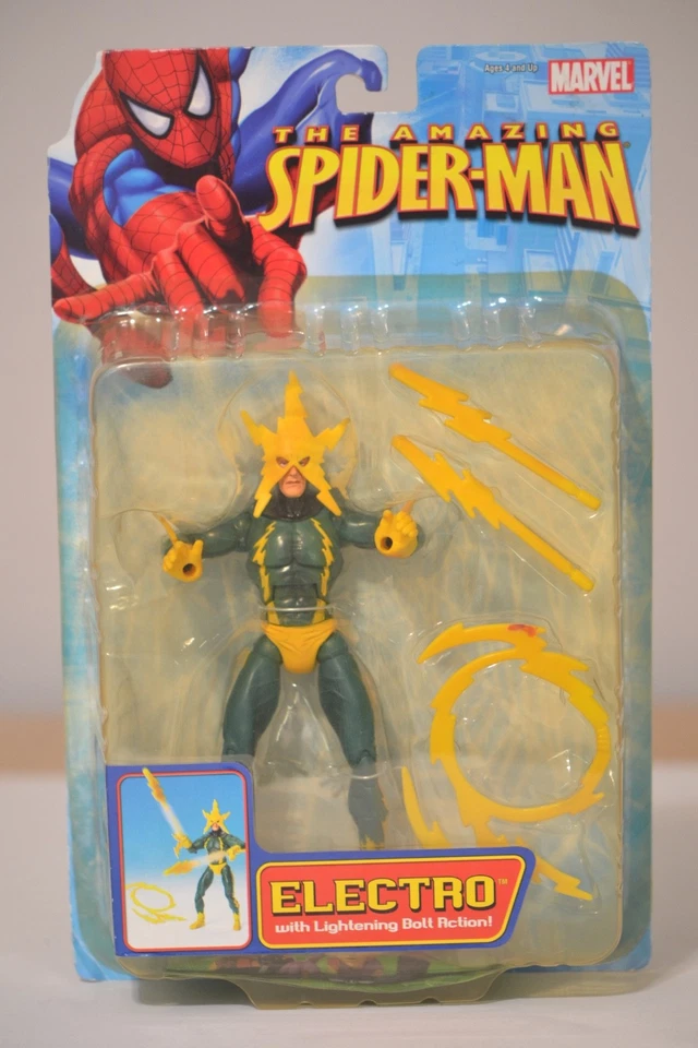 Marvel ToyBiz Spider-man Series 4 Electro Action Figure C36