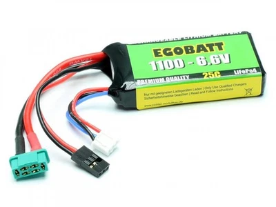 LiFe Akku Li-Fe Egobatt 6,6V 2S 1100mAh (25C) LiFePo - Bild 1 von 2