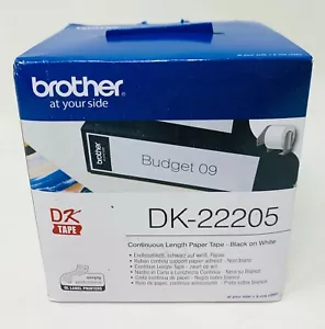BROTHER DK-22205 ETICHETTE ORIGINALI 62mmX34,8mt QL500/QL500A/QL650/QL710/QL1050 - Imagen 1 de 1
