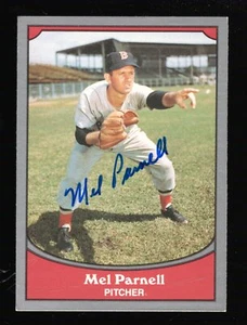 Tarjeta autografiada de Mel Parnell 1990 Pacific Baseball Legends #98 Boston Red Sox - Imagen 1 de 2
