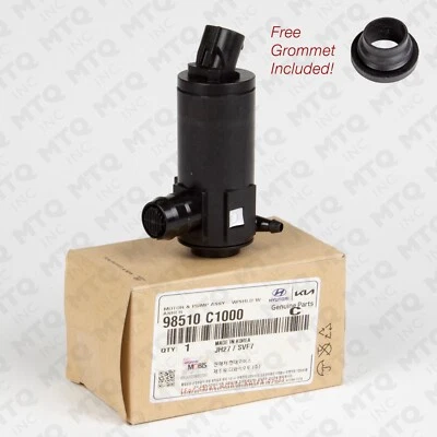 98510-C1000 Genuine Windshield Washer Pump compatible with Hyundai Kia — 第 1/4 张图片