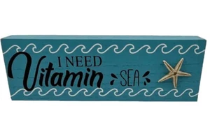 Decorative Wood Wall/ Shelf Sign - Picture 1 of 7