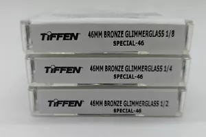 New Tiffen 46mm Bronze Glimmerglass 1/8, 1/4 & 1/2 Filter Set - 3 Filters - Picture 1 of 10