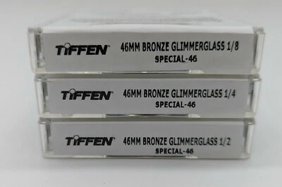 New Tiffen 46mm Bronze Glimmerglass 1/8, 1/4 & 1/2 Filter Set - 3 Filters - Image 1 of 4