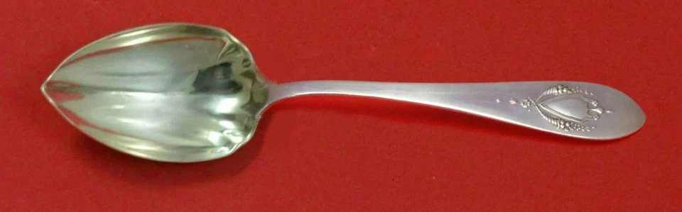 Cuchara de pomelo Mount Vernon por Lunt de plata esterlina estriada hecha a medida 5 3/4" Foto 1 de 1