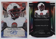2023 Leaf Metal Red White & Blue Wave /3 Clark Phillips III Rookie Auto RC
