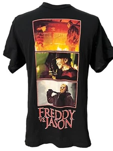 Vintage Freddy Vs Jason Mens T-Shirt Graphic Tee 100% Cotton Black Medium RARE! - Picture 1 of 9