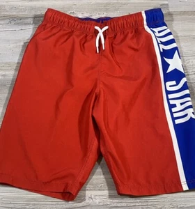 Converse All Star Youth Boy Swim Trunks Shorts Size Medium M Red White Blue - Picture 1 of 6