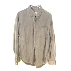 The Territory Ahead Corduroy Long Sleeve Shirt Gray Size M - Picture 1 of 4