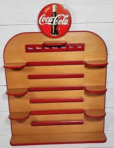 Franklin Mint CocaCola Oso Polar Perpetuo Calendario/Figura Madera Estante de Exhibición - Imagen 1 de 16