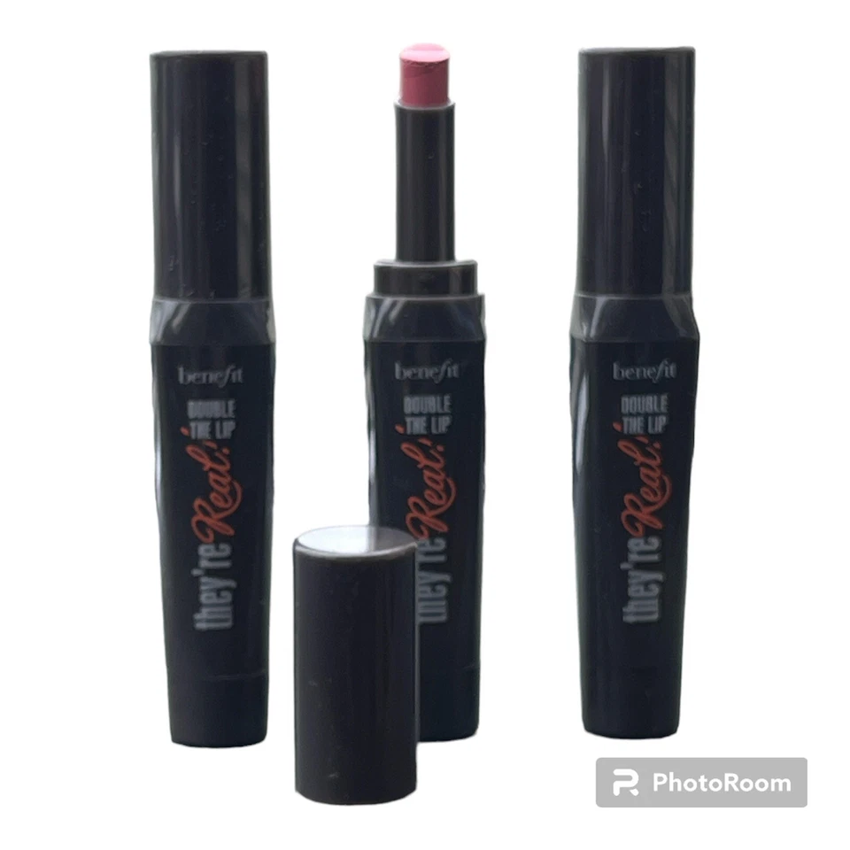 BENEFIT They're Real! Double The Lip Nude Scandal 0.2oz (Lot of 3) Travel Size - Image 1 of 1