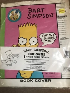 Bart Simpson Special Coated Book Covers Set Of 3 Designs The Simpson’s - Picture 1 of 4
