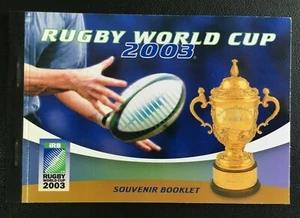 2003 Australia "Rugby World Cup Souvenir Prestige Stamp Booklet MNH - Foto 1 di 3
