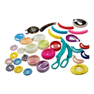 Vintage 80s Hair Clips Lot 32 Ponytail Bun Holder Cincher Banana  - Picture 1 of 5