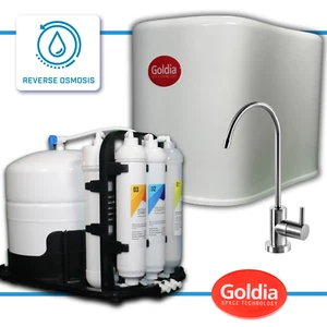 Goldia Water Purifier - RO Water Filter System - 90 GPD 5-Stage Home Reverse Osm - Picture 1 of 7