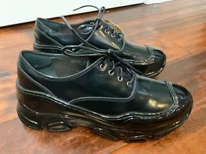 Simone Rocha Trek Black Patent Leather Sneaker Oxfords, Size 8 | 38 - Picture 1 of 6