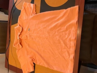Auténtico Polo Lacoste 14 Naranja Pálido Usado en Excelente Condición Foto 1 de 3