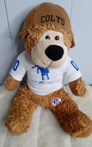 AFC Indianapolis Colts Plush Bear Stuffed Animal NFL Vintage Look 15" Cover