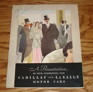 Original 1932 Cadillac & La Salle Full Line Presentation Sales Brochure 32 - Picture 1 of 4