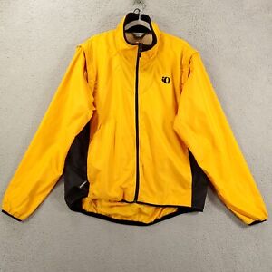 Pearl Izumi Jacket Adult Large Yellow ish Orange Lightweight Windbreaker READ