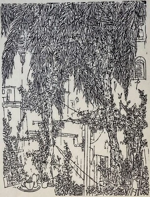 Robert Pudlich Grafik Auf Ibiza Holzschnitt Nachlass - Bild 1 von 4