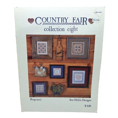 Country Fair Collection Eight Sue Hillis Cross Stitch Pattern Booklet Potpourri - Image 1 of 4
