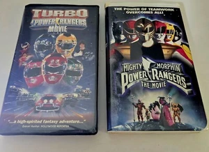 Mighty Morphin Power Rangers The Movie And Turbo VHS The First Two Movies - Picture 1 of 7