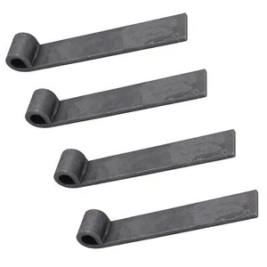 Trailer Truck Tailgate Strap Hinge Self Colour 12.5mm Pin Weld On 150mm 4pc - Picture 1 of 6