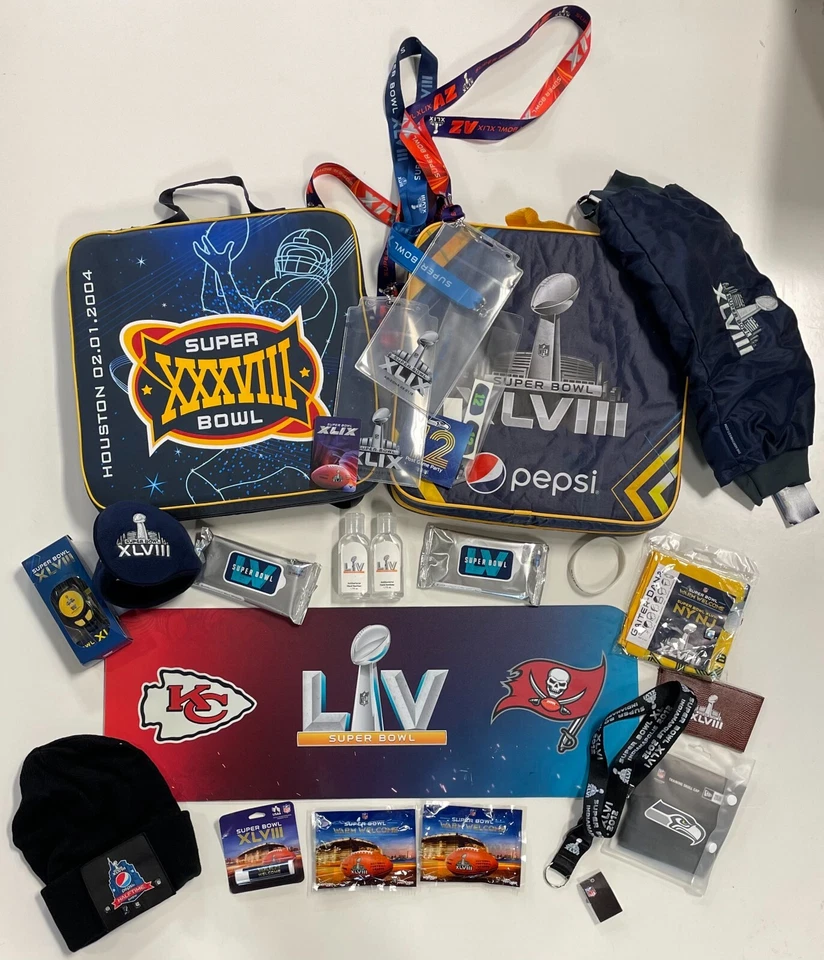 超级碗 LV 25X9 标志 LANYARD 座椅座垫包 XXXVIII XLVIII 汤姆·布莱迪 — 第 1/1 张图片