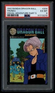Dragon Ball Japanese Visual Adventure 5 204 Trunks 1992 Carddass PSA 6 91713270 - Picture 1 of 2
