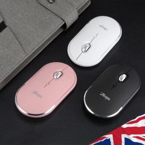 Wireless Mouse 2400 DPI Silent Mouse Optical Mice for Notebook PC Laptop Macbook - Picture 1 of 18