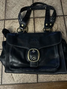 A-14) Vintage COACH Leather Legacy Bleecker Tattersall Satchel Purse F0793-11420 - Picture 1 of 10