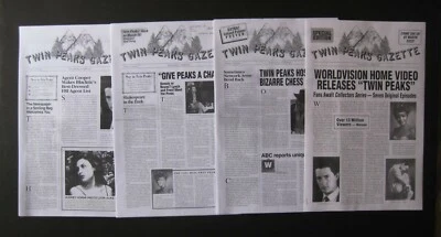 TWIN PEAKS GAZETTE 3 ISSUES PLUS SPECIAL EDITION  - Image 1 of 4