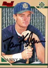 1996 Bowman DANNY KLASSEN Signed Card autograph AUTO BREWERS DBACKS canada