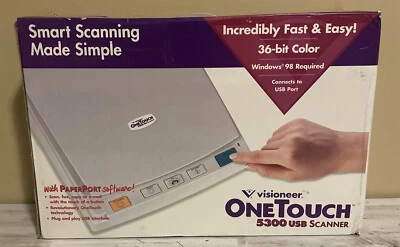 Visioneer OneTouch 5300 USB Smart Scanner Vintage Windows 98 - New In Box - Image 1 of 4