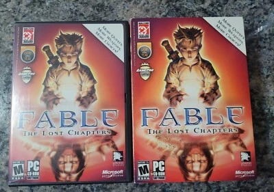 FABLE The Lost Chapters for PC With Box, Manual, 4 Discs Slipcover  **READ** - Image 1 of 4