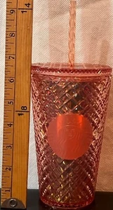 RAR Starbucks Tumbler Tasse Pink Candy Apple Winter Holiday Christmas Jeweled 16 - Bild 1 von 10