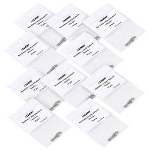 Paquete de 10 AZDENT Ortodoncia Dental Redonda Adhesiva Metal Lingual Botón Malla Base - Imagen 1 de 10
