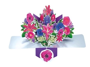 Birthday Card 3D Pop Up Card Flowers Female Mum Friend Sister Daughter Gift Card - Picture 1 of 2